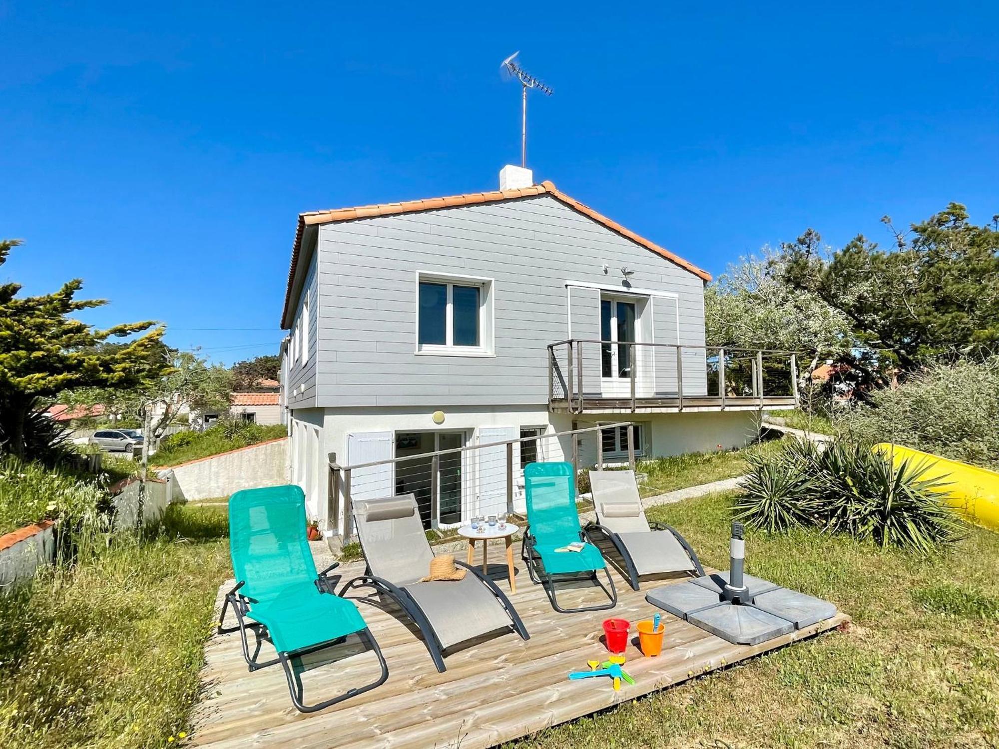 Maison Familiale Au Calme, Proche Plage, 9 Couchages, Terrasses, Wifi, Garage Velo - Bretignolles-Sur-Mer - Fr-1-231-203 Экстерьер фото
